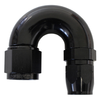 AF556-16-12BLK - STEPPED 180 DEG HOSEEND 16 HOS