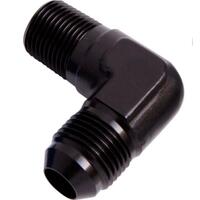 AF822-06BLK - MALE 90 DEG 1/4" NPT TO -6AN