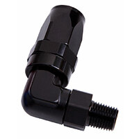 AF829-06-04BLK - MALE 1/4" NPT 90 DEG TO -6AN