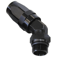 AF844-06-04BLK - 45 Deg -6 Hose to Male -4